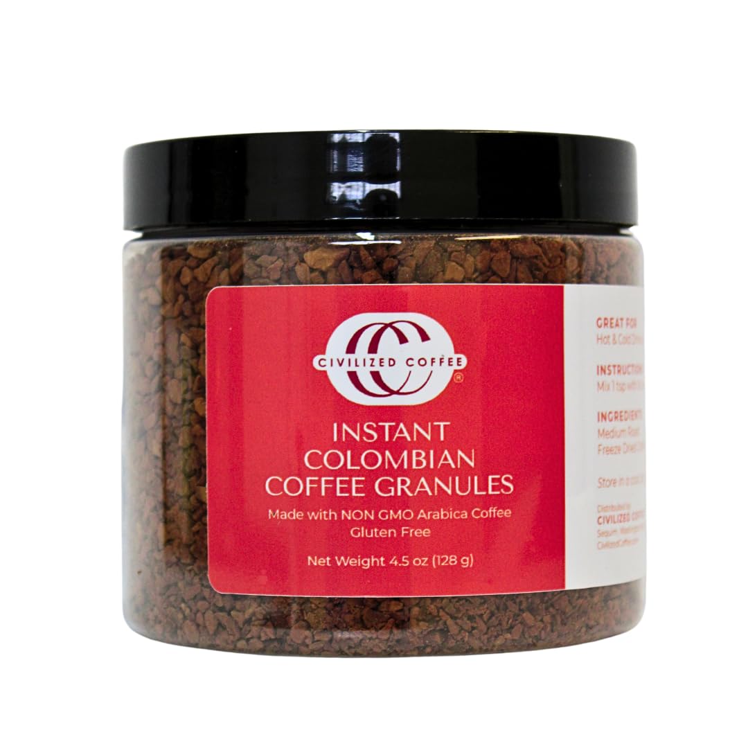 Civilized Coffee Colombian Classic Roast - Non-GMO, Instant Joy!