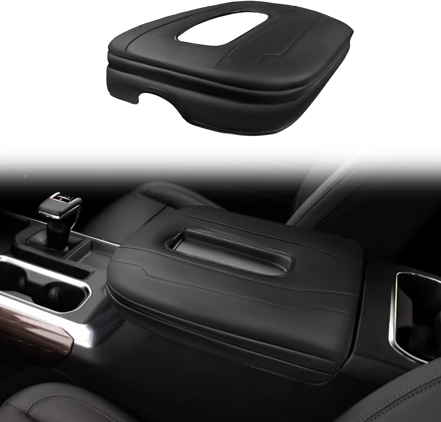 Muslogy Center Console Armrest Cover for Chevy Silverado 2022-2025