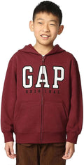 GAP Boys Logo Hoodie Full Zip Sweatshirt for Cozy Comfort