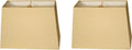 Rectangle Hardback Lamp Shade (6 x 12) x (8 x 14) x 10 - Antique Gold