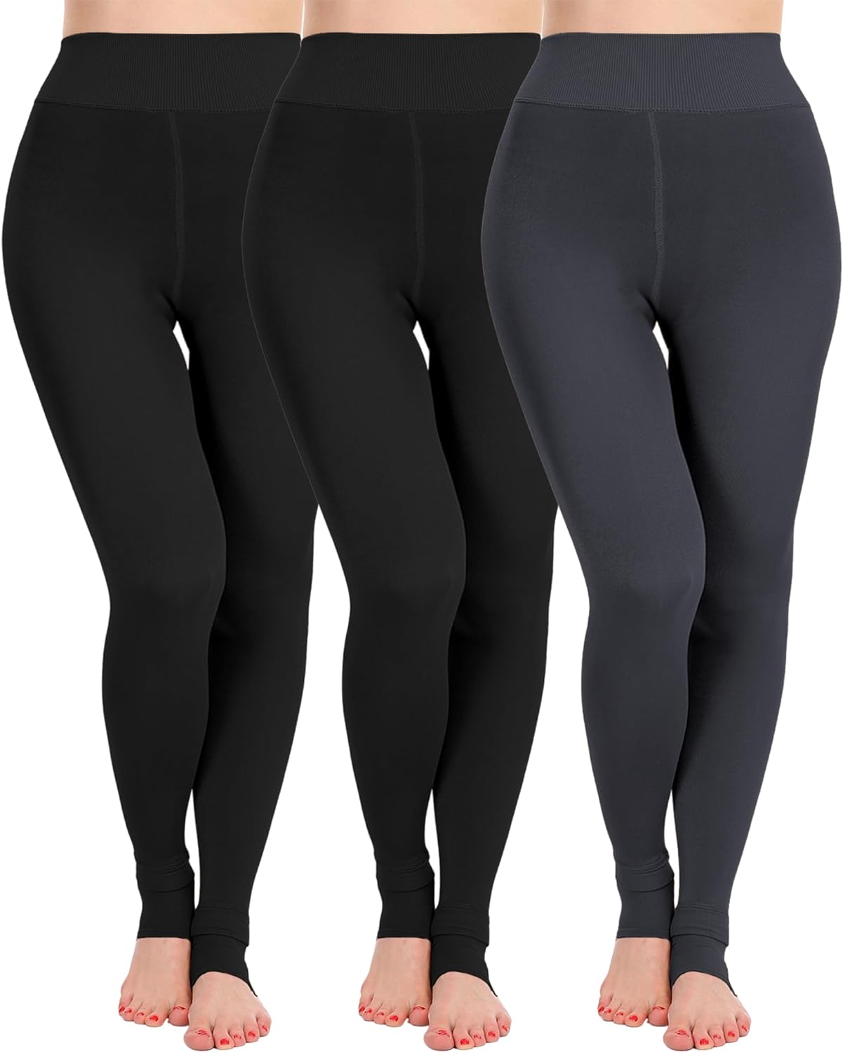 ATHVOTAR Fleece Lined Winter Tights for Women - Warm Opaque Leggings