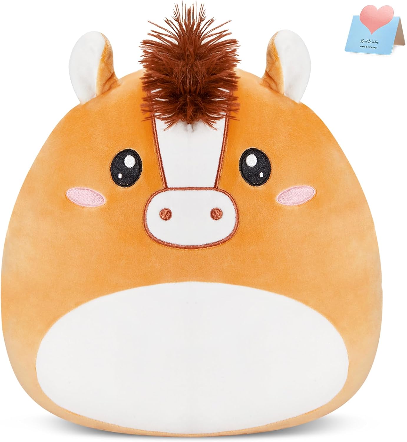 12 Inch Horse Plush Pillow - Perfect Cuddly Gift!