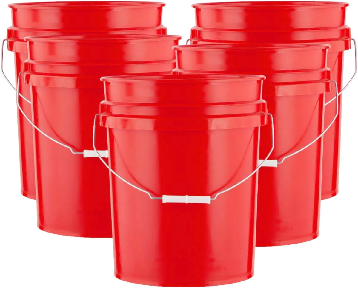 House Naturals 5 Gallon Premium HPDE Plastic Bucket for All Uses