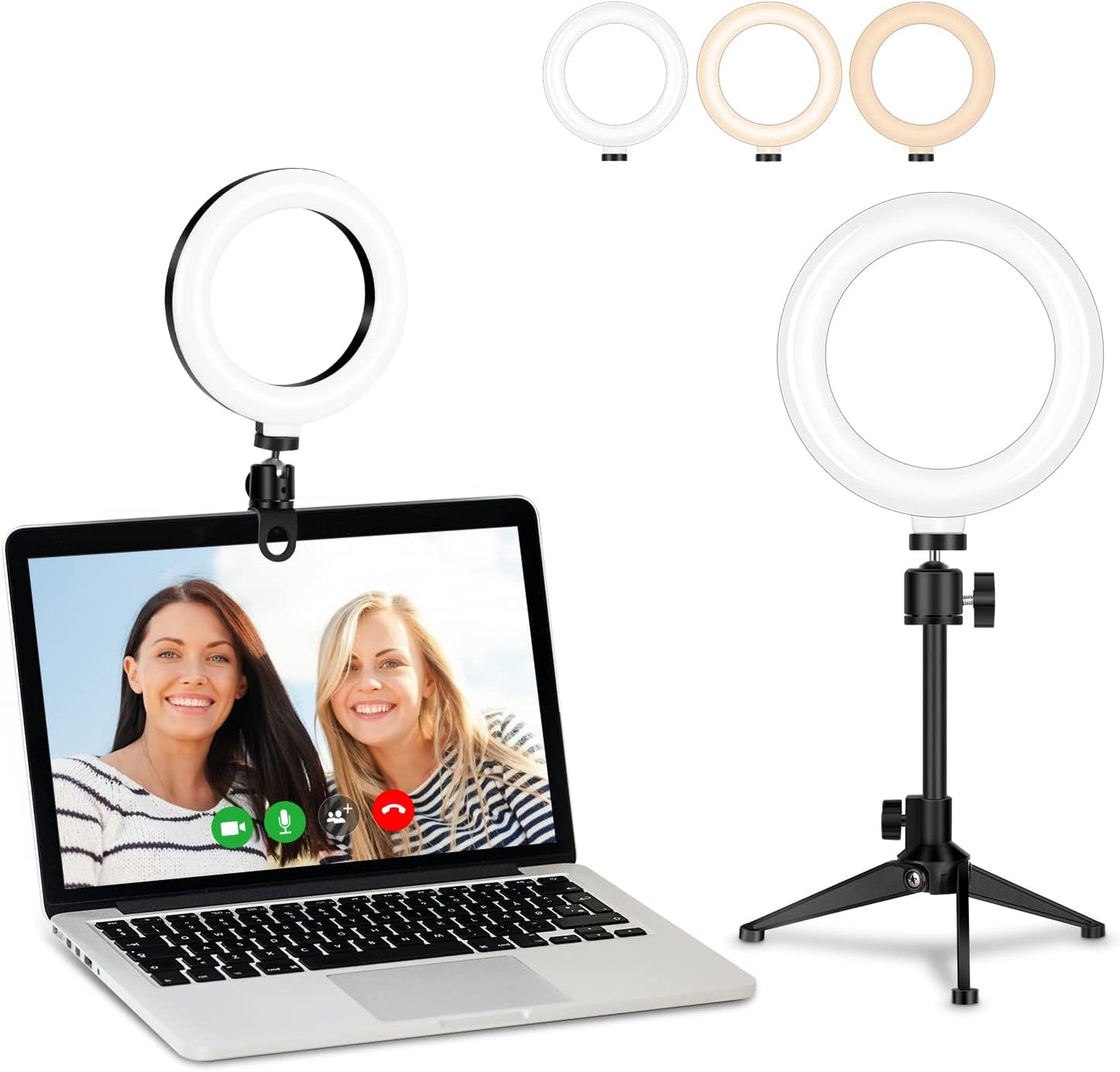 MEZHER Desk Ring Light - Illuminate Your Zoom!