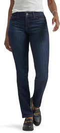Lee Women's Ultra Lux Comfort Flex Motion Straight Leg Jean Clothing