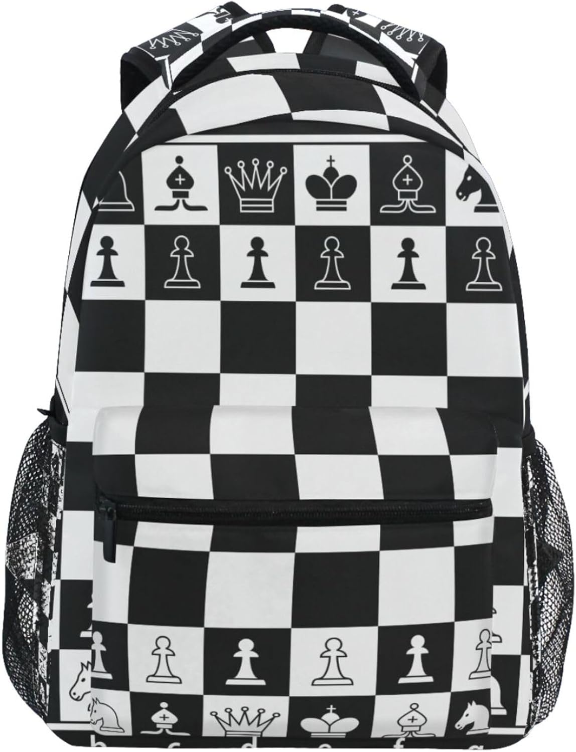 Oarencol Black White Chess Board Backpack for All Needs