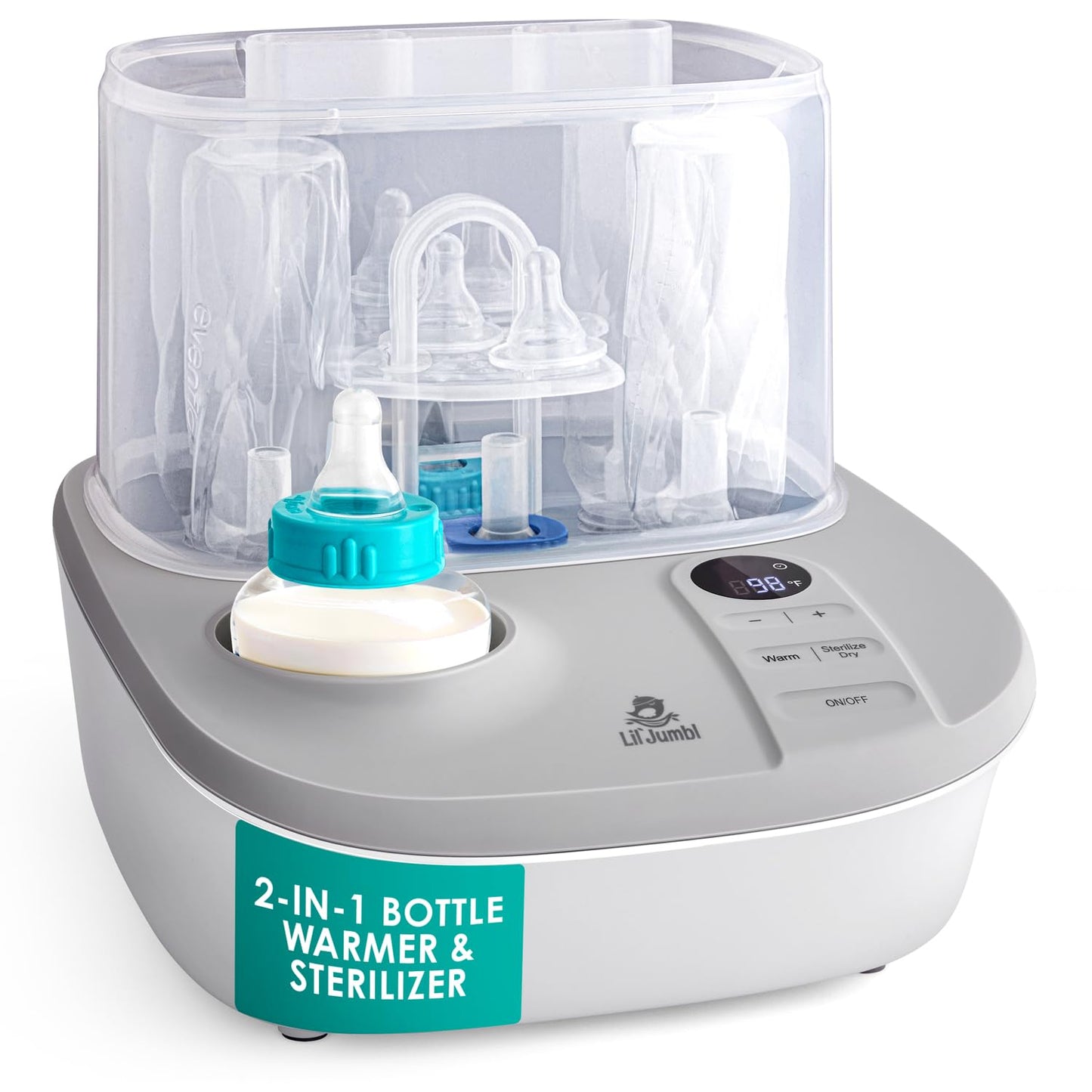 Lil' Jumbl Baby Bottle Sterilizer and Dryer for Easy Feeding