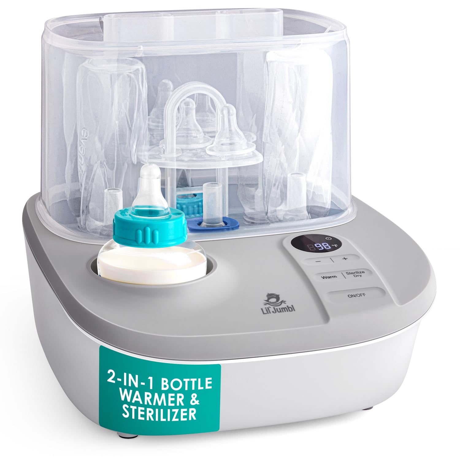 Lil' Jumbl Baby Bottle Sterilizer and Dryer for Easy Feeding