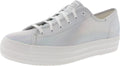 Womens Triple Kick Leather Sneaker - Pearlized Leather Platform