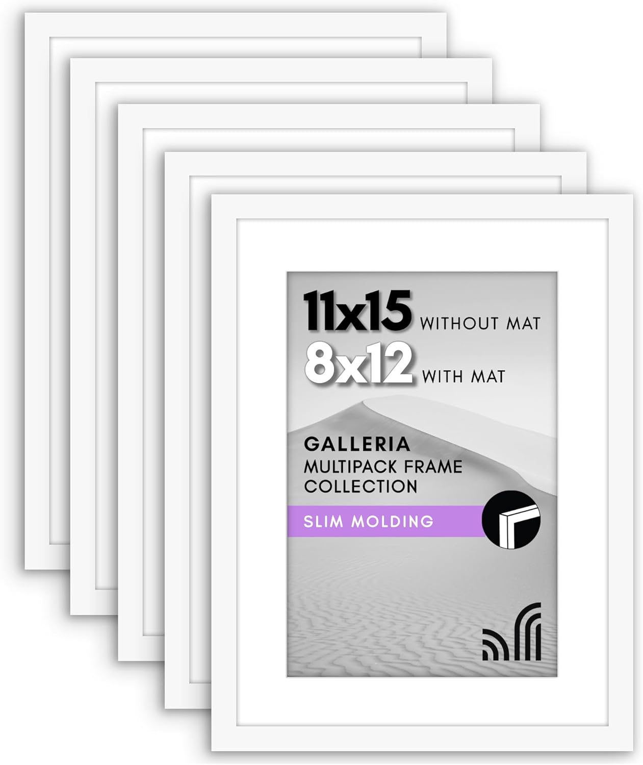 11x15 Picture Frame Set of 5 for Stylish Wall Display