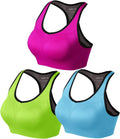 Match Racerback Sports Bras for Women - Padded Seamless Design