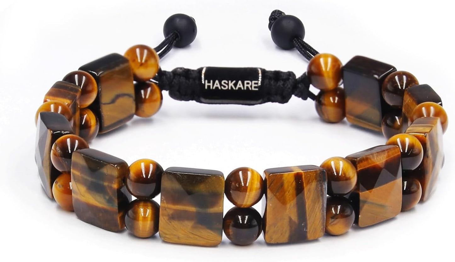 Tiger Eye Bracelet for Men - Natural Energy Healing Stone
