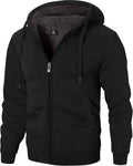 ZITY Men's Zip Up Hoodie Heavyweight Winter Sweatshirt (Style 8BRH)