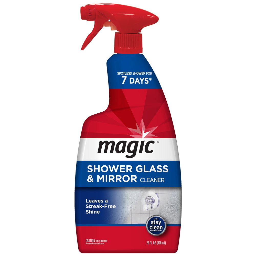 Sparkling Clean: Magic Shower Glass & Mirror Cleaner, 28oz