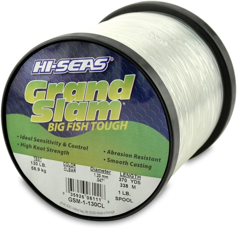 HI-SEAS Grand Slam Monofilament Fishing Line - Strong & Tough