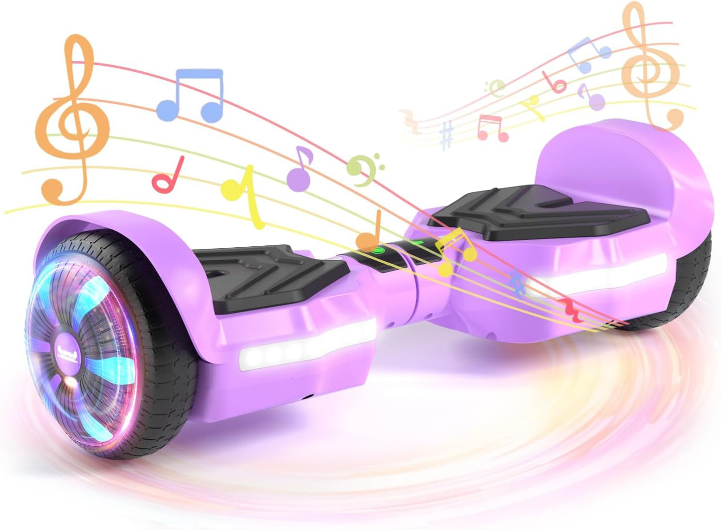 Scooter with Bluetooth Speakers and LED Light-Up Wheels for Fun