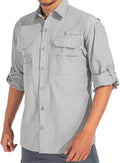 Men's Sun Protection Fishing Shirt UPF 50+ Long Sleeve - Quick Dry
