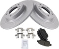 TRQ Rear Brake Pad & Rotor Kit Compatible with 2006-2013 Models