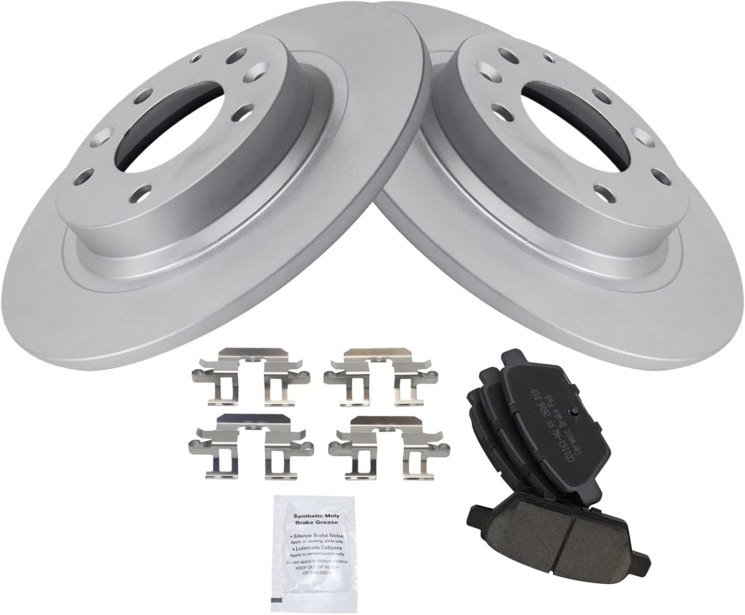 Premium Rear Brake Pad & Rotor Kit for Ford Fusion & More