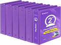 COMIX 3 Ring Binder 2 in View Binder 6 Pack - Colorful Organization