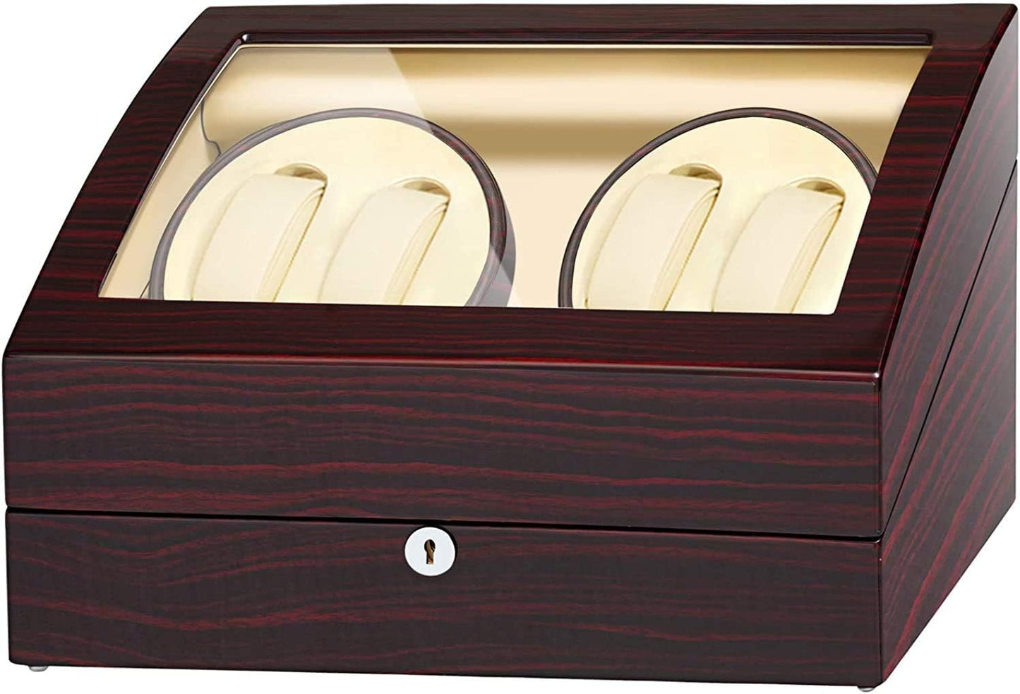 JQUEEN Watch Winder 4 Keeps Watches Safe