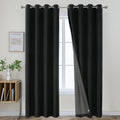 Joydeco Blackout Curtains 120 Inches Long for Total Privacy
