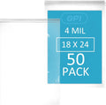 18in x 24in 4 Mil Extra Large Resealable Zip Bags - Pack of 50