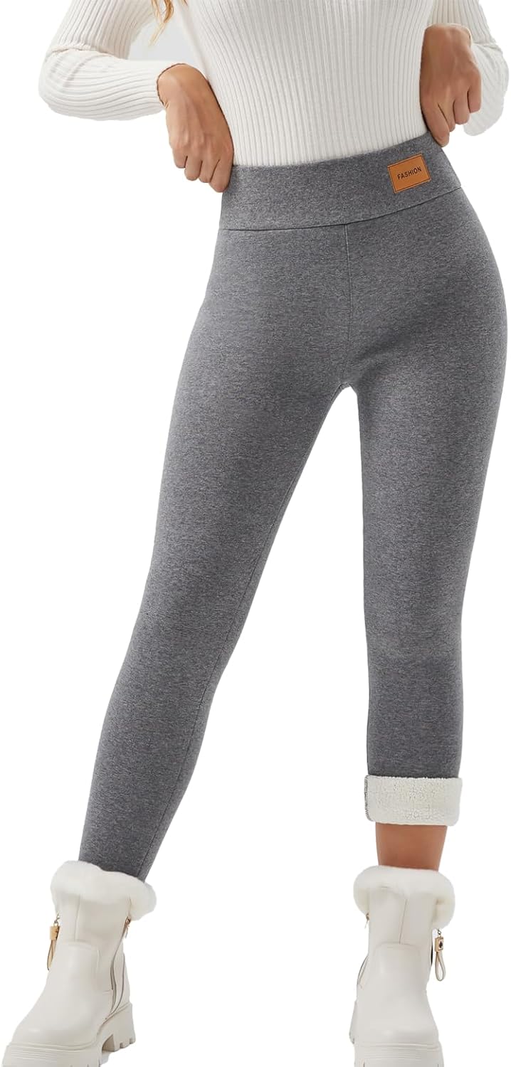 Women Sherpa Lined Leggings for Winter Warmth and Style
