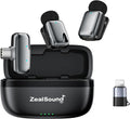 Wireless Lavalier Microphone for iPhone iPad Android - Portable 33H