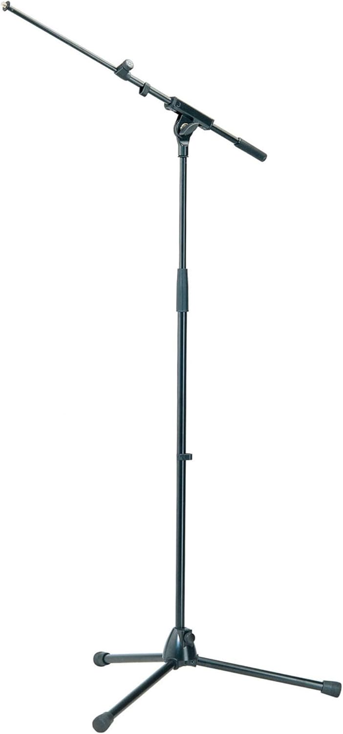 K&M Tripod Microphone Stand with Adjustable Boom Arm for Musicians