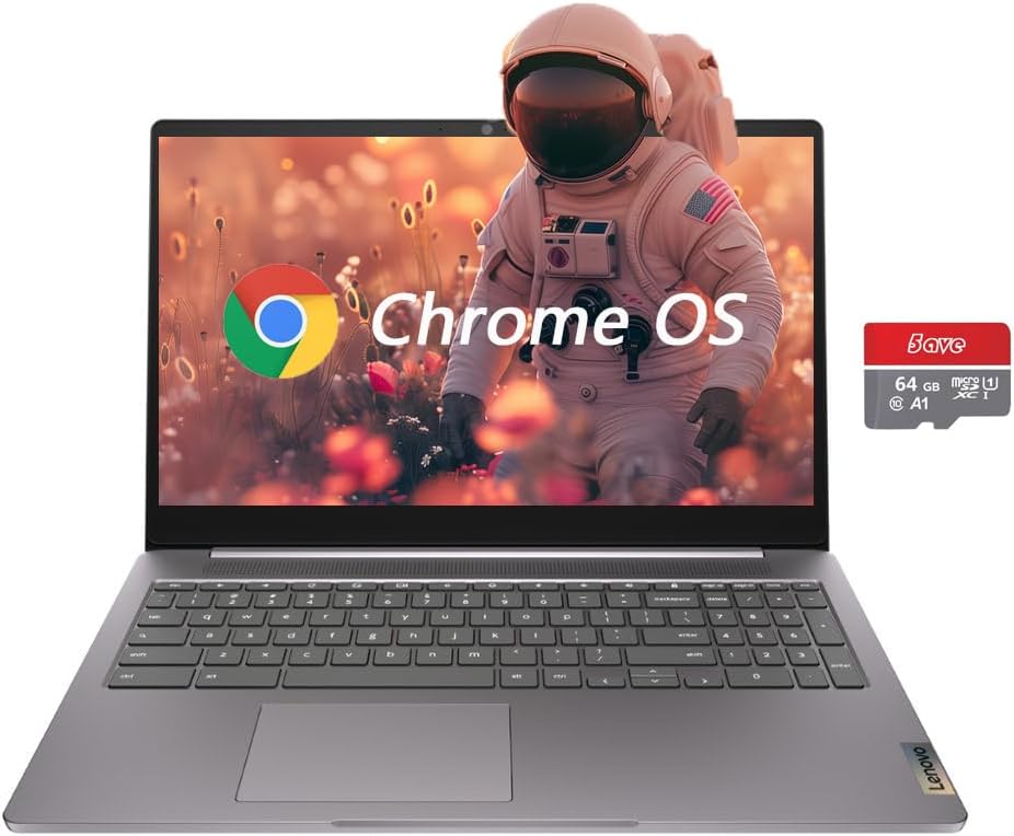 Lenovo 15.6 FHD Chromebook with Intel Celeron N4500 and 4GB RAM