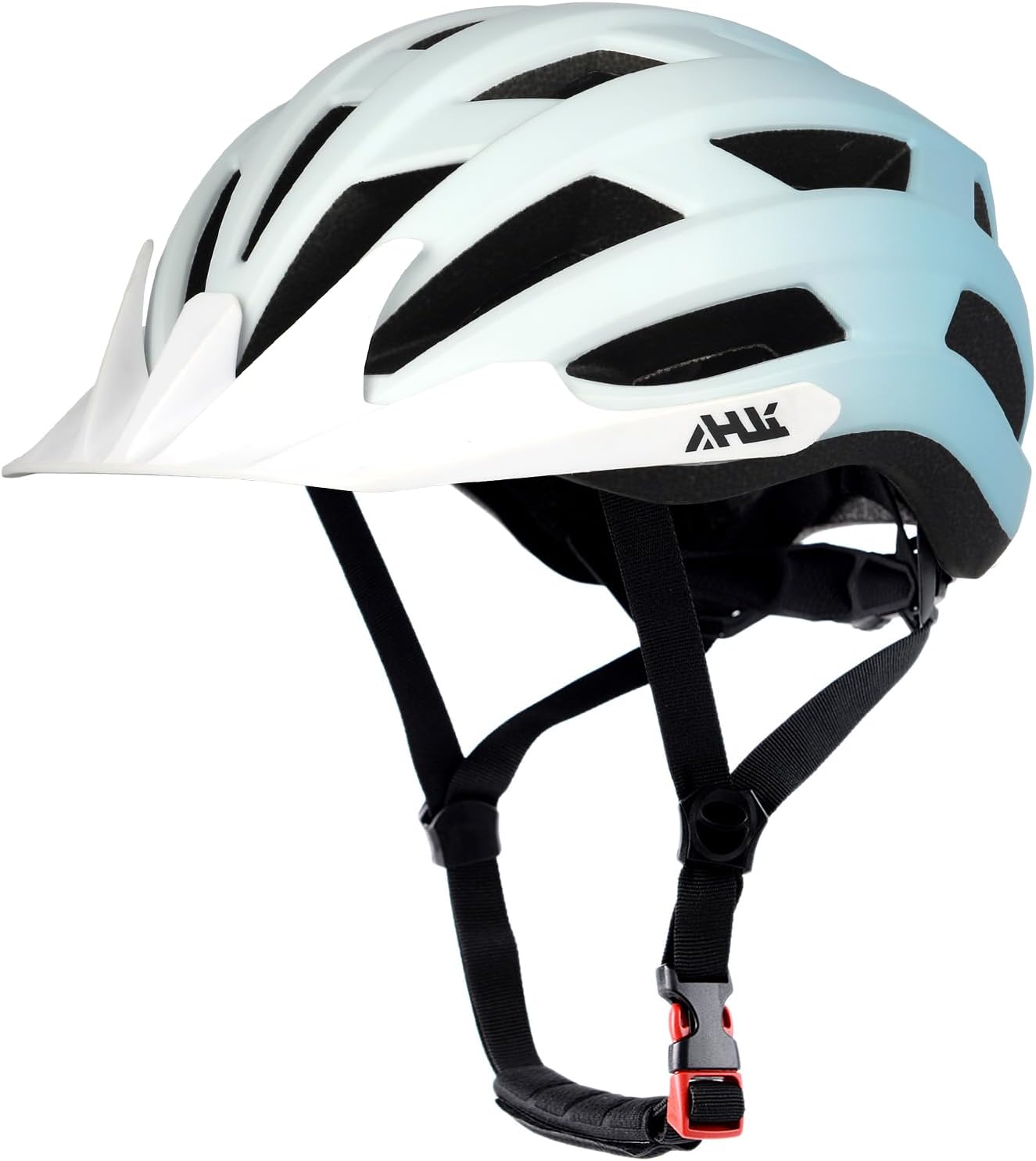 Youth Adult Road Bike Helmet with Adjustable Fit and Visor