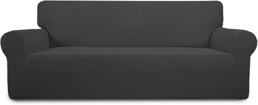 PureFit Oversized Sofa Slipcover - Dark Gray Stretchy Protector