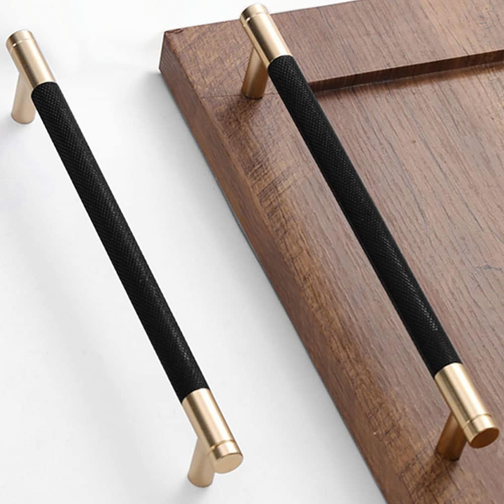 30 Pack 7 1/2 Inch Gold and Black Cabinet Handles for Modern Style