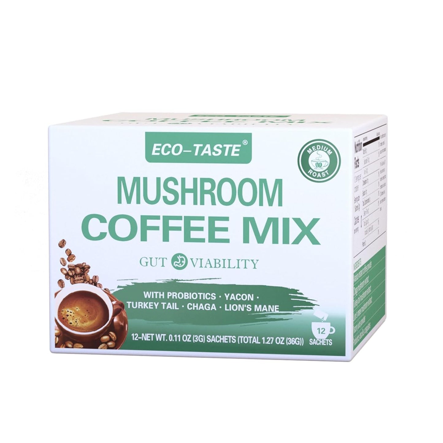 Gut-Health ECO-TASTE Mushroom Coffee Mix