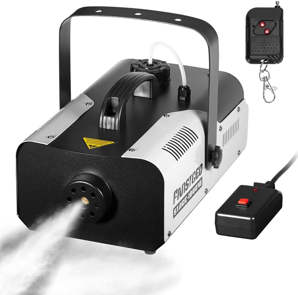 Fog Machine 1000W with Wireless Remote for DJ Concerts and Events