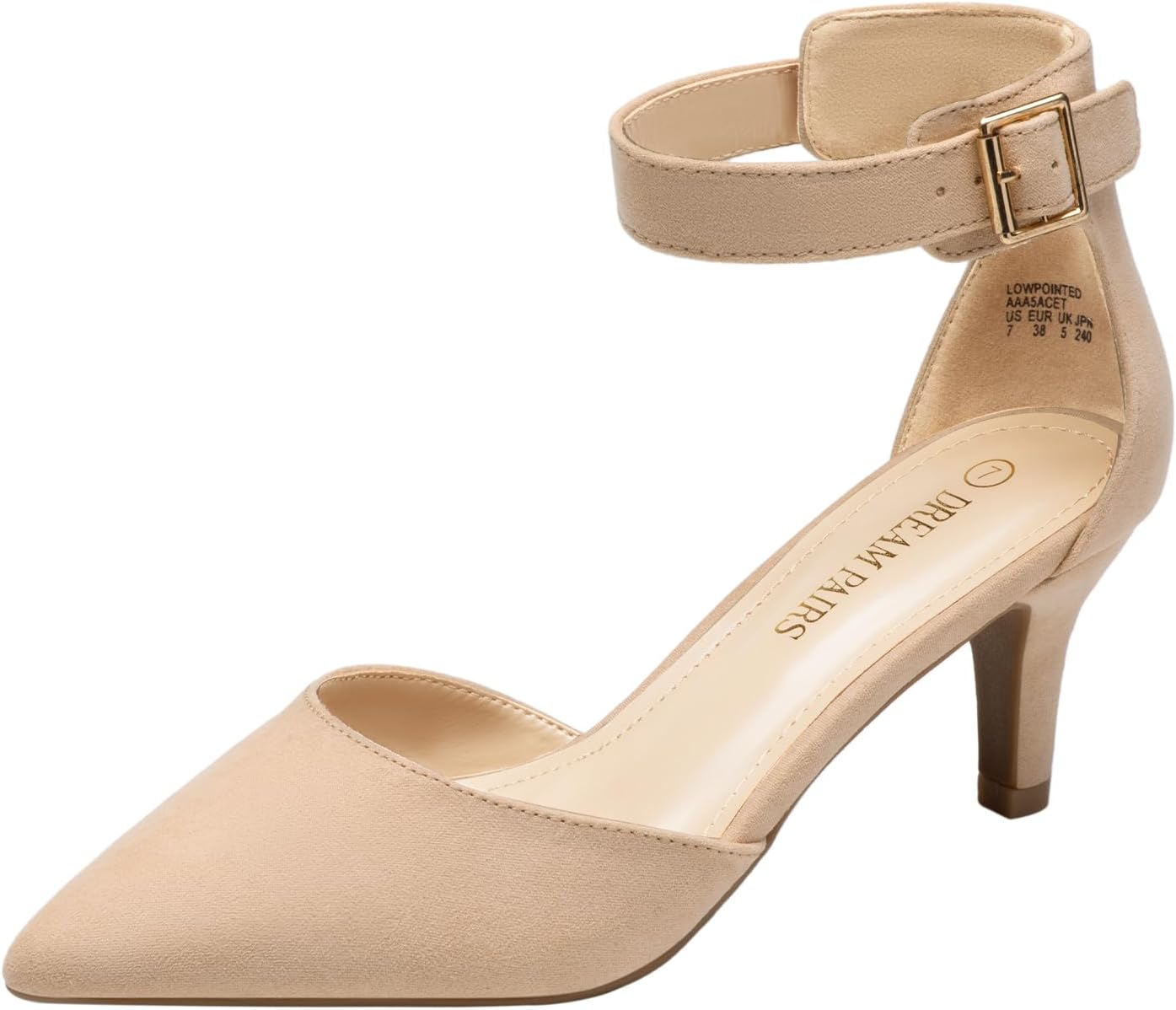DREAM PAIRS Kitten Heel Low Heel Pumps for Women Dress Shoes