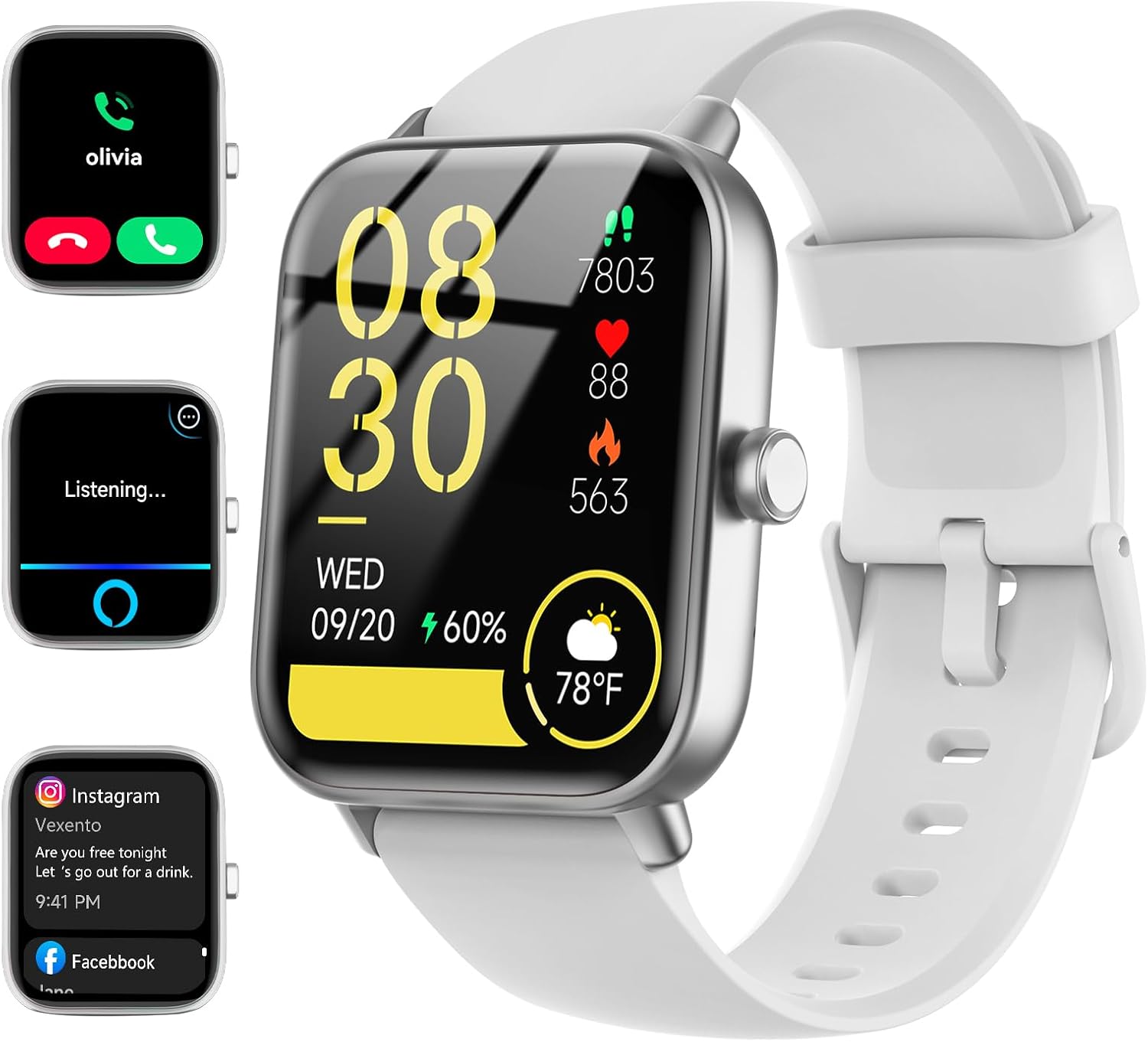 Smart Watches for Women with Fitness Tracker and Alexa Built-in