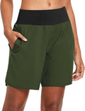 baleaf Womens 7ft Long Running Athletic Shorts with Liner - High Waist