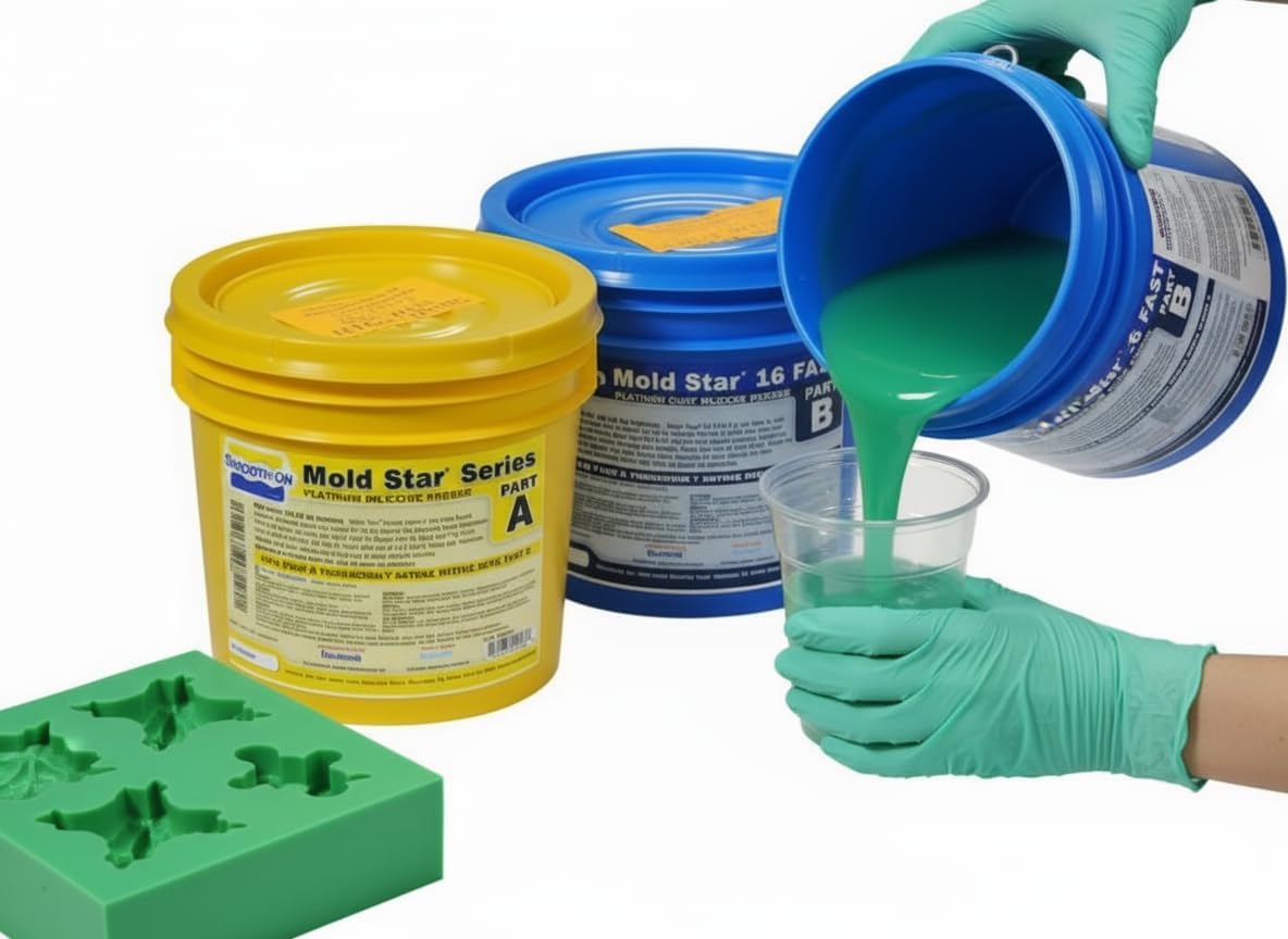 Mold Star 16 Fast Platinum Silicone Rubber for Quick Molding