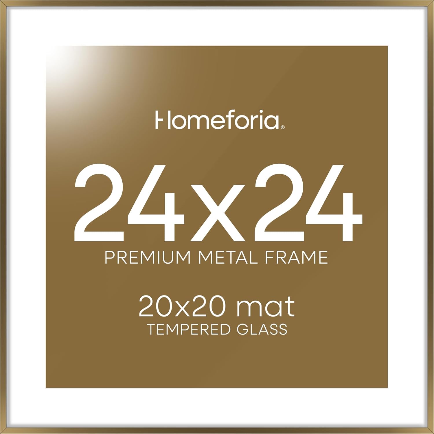 Homeforia 24x24 Picture Frame in Bronze for Stunning Displays
