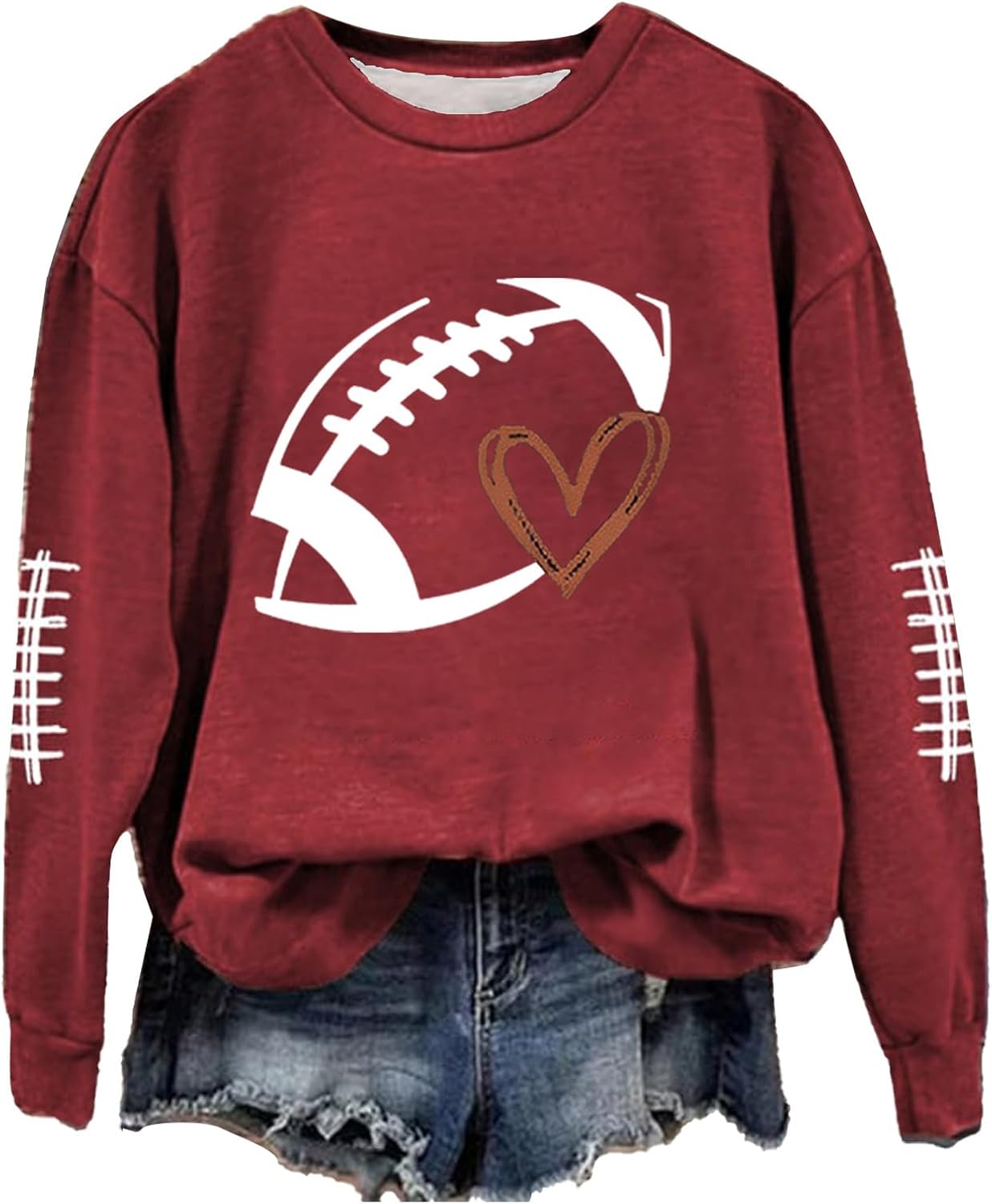 Cozy Graphic Football Sweatshirt for Gameday