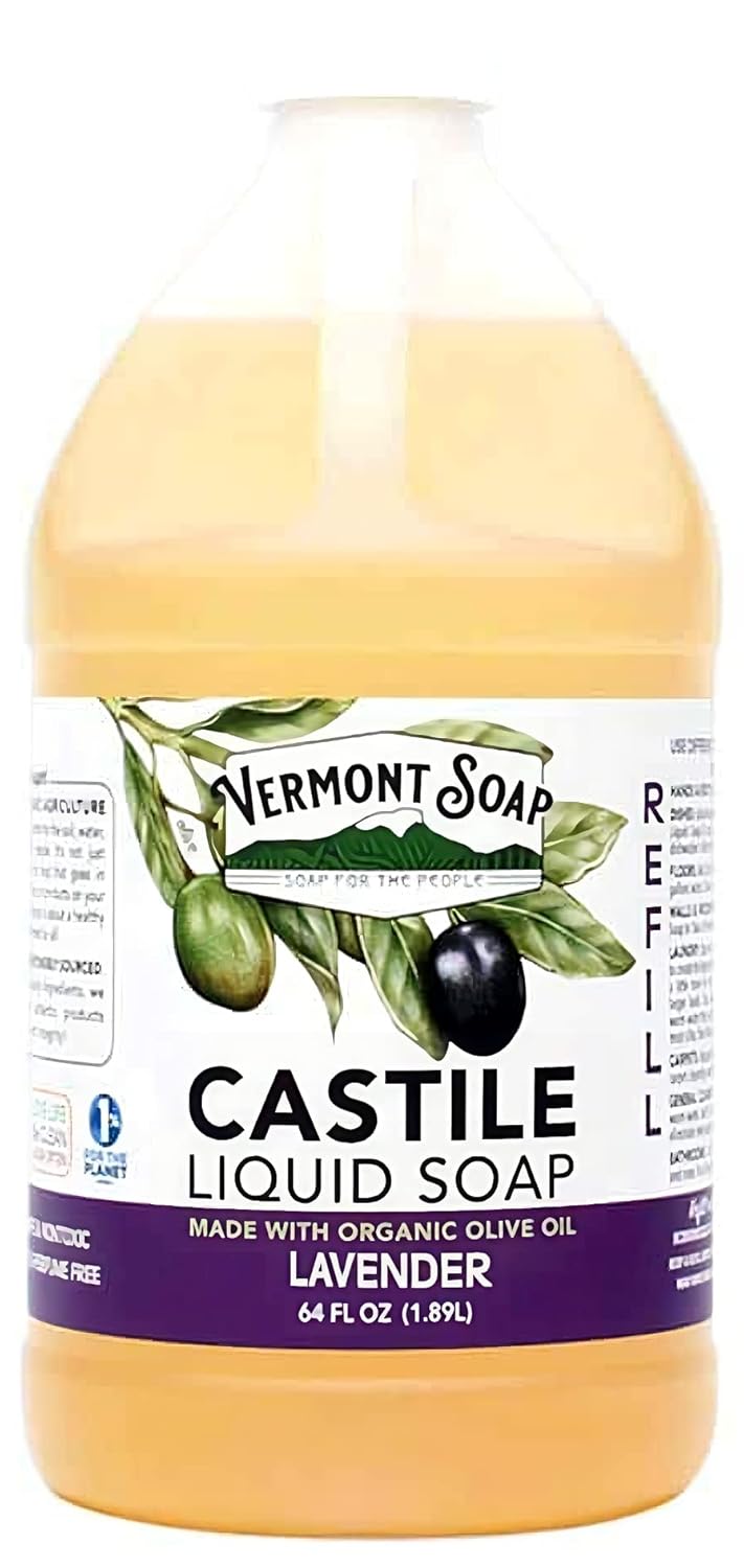 Vermont Castile Soap Lavender for Sensitive Skin & Body Wash