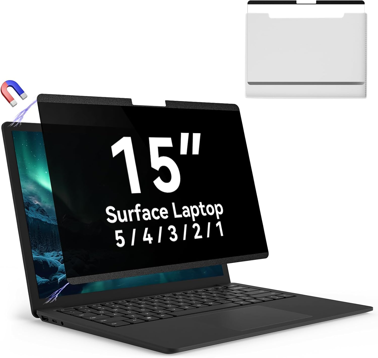 Magnetic 15 Inch Surface Laptop 5 Privacy Screen for Ultimate Security