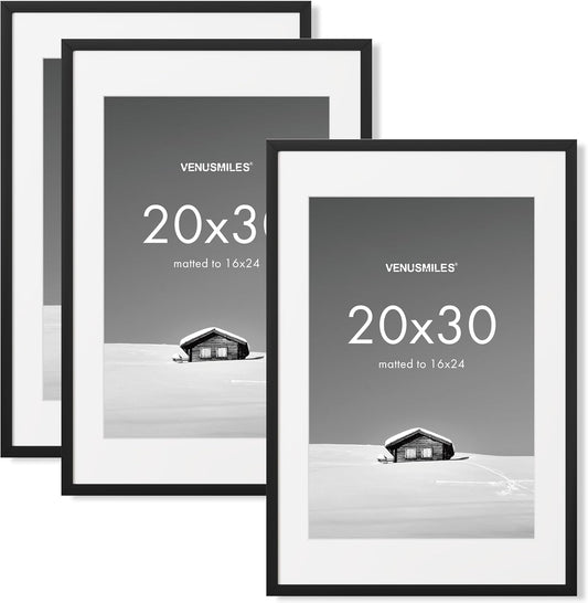 20x30 Inch Picture Frame Set - Versatile Display for Photos