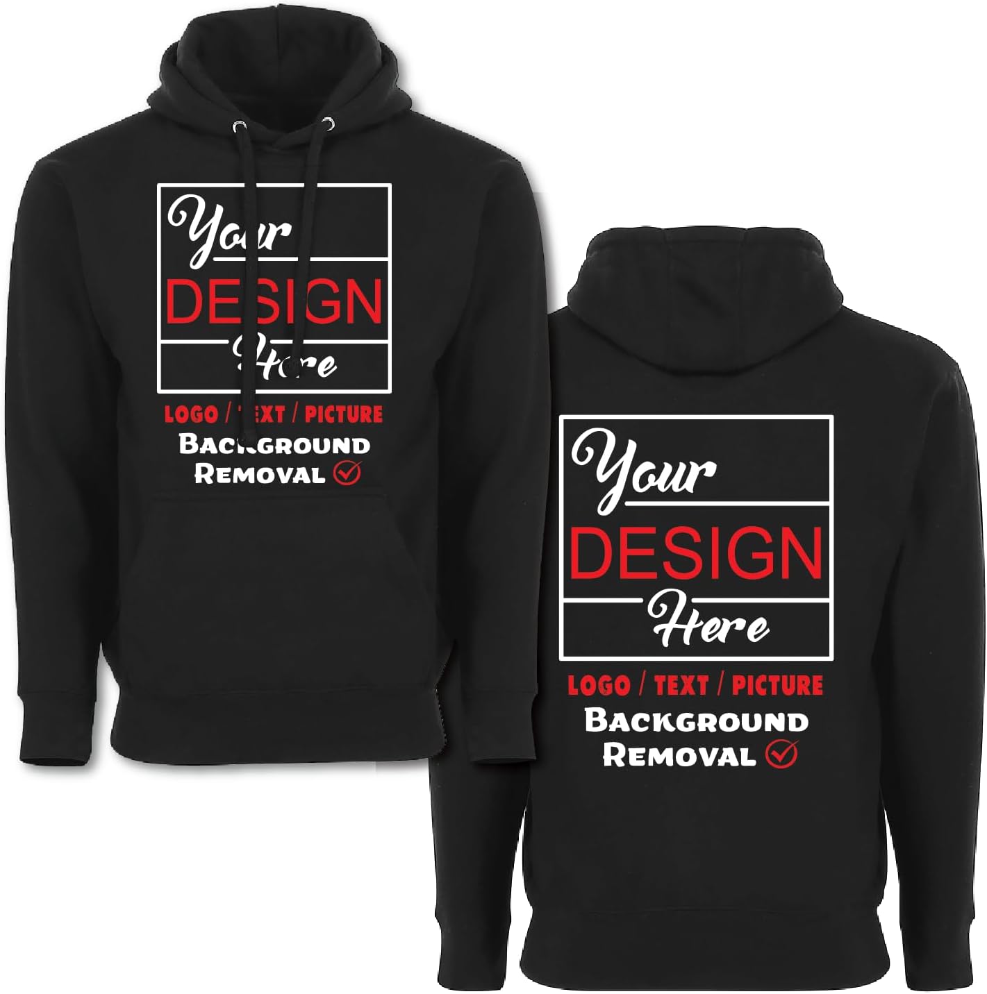 Custom Text & Image Sweatshirt Hoodie