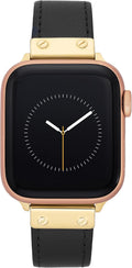 Anne Klein Leather Apple Watch Band - Genuine Leather, Secure Fit