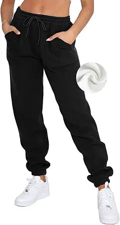 DISCIPBUSH Fleece Sweatpants for Women - Y2K Baggy Style