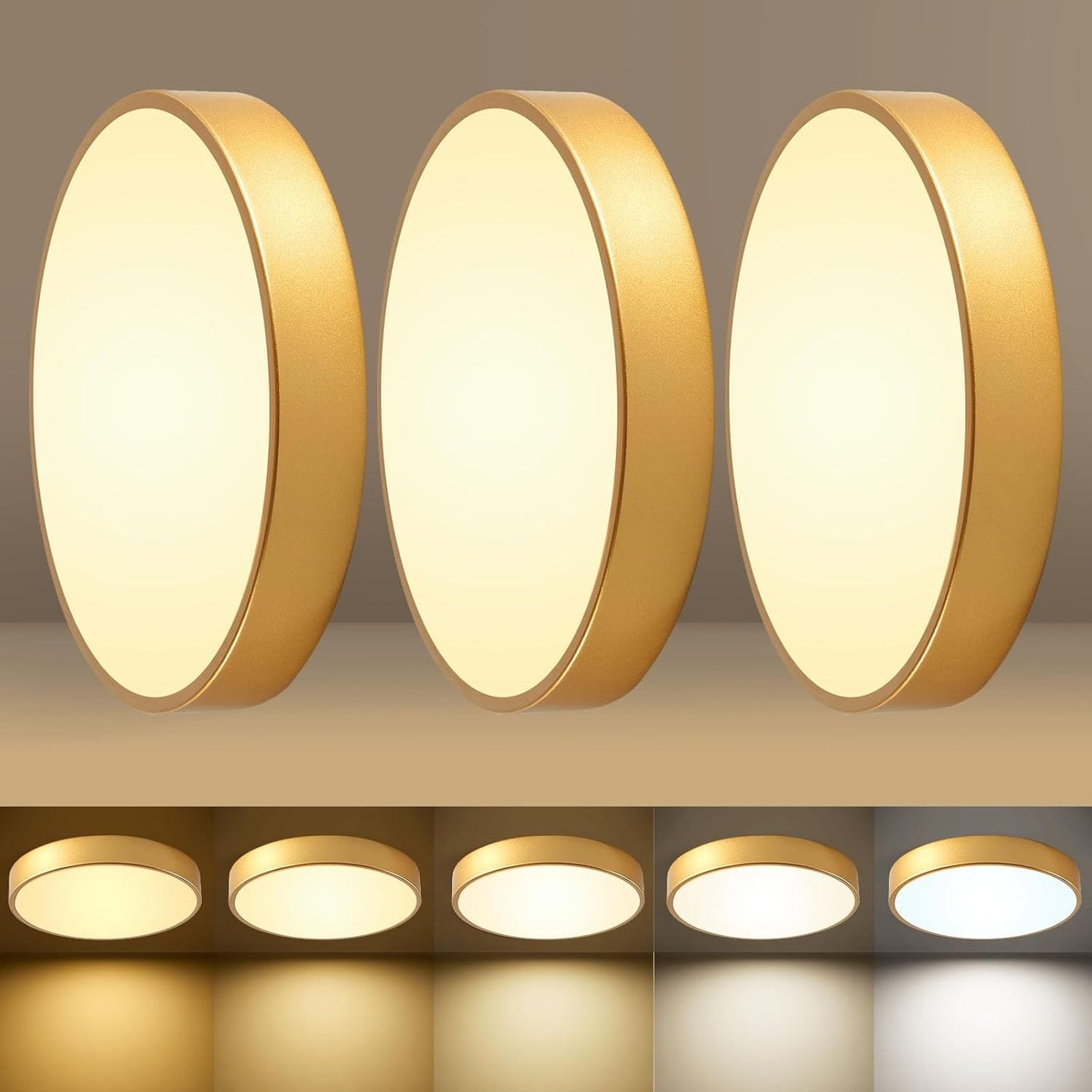 LED 12 in Round Flush Mount Ceiling Light for Any Space