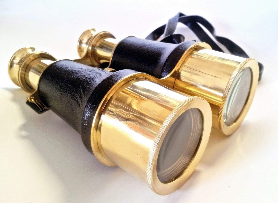 NauticalMart Brass Binoculars Vintage Authentic Antique Style